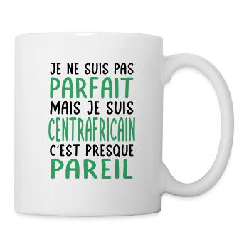 Je ne suis pas parfait mais je suis Centrafricain - Mug blanc - blanc - Droite