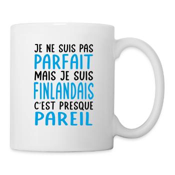 Je ne suis pas parfait mais je suis Finlandais - Mug blanc - blanc - Droite