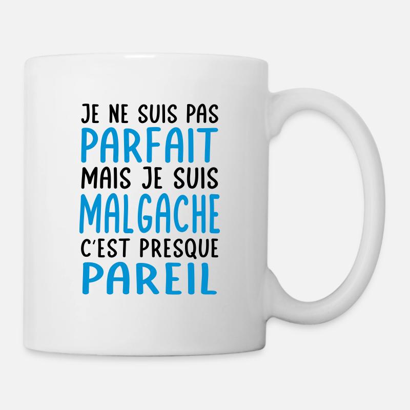Je ne suis pas parfait mais je suis Malgache - Mug blanc - blanc