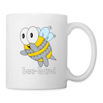 bee hard - Tasse - Weiß - Rechts