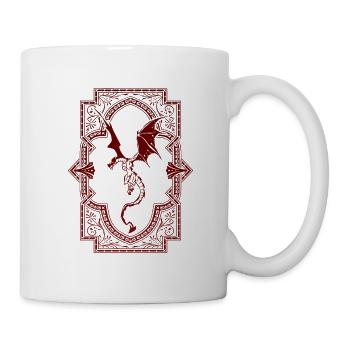 Ornamental dragon - Mug - white - Right
