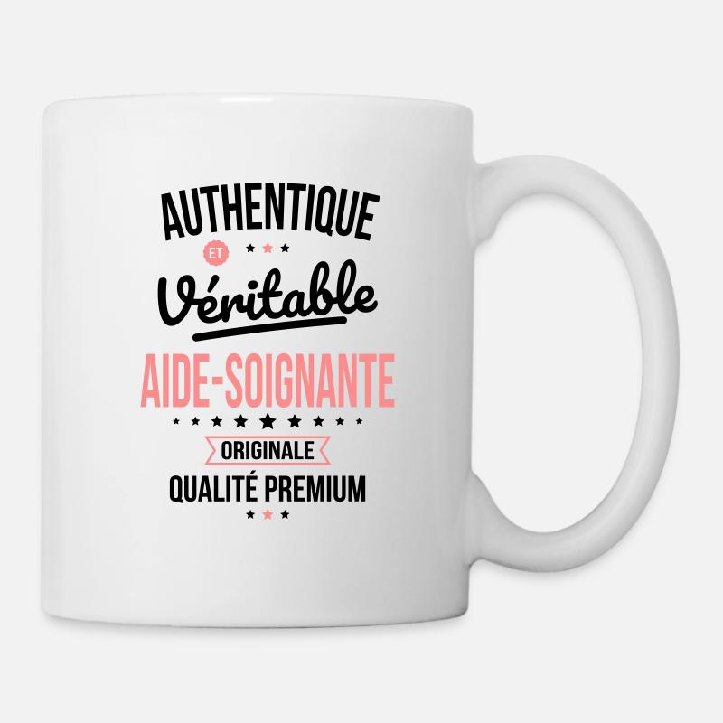 Authentique et véritable aide-soignante Originale - Mug blanc - blanc