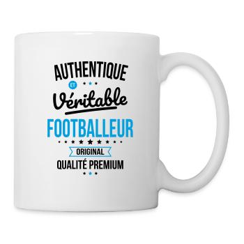 Authentique et véritable footballeur - Original - Mug blanc - blanc - Droite