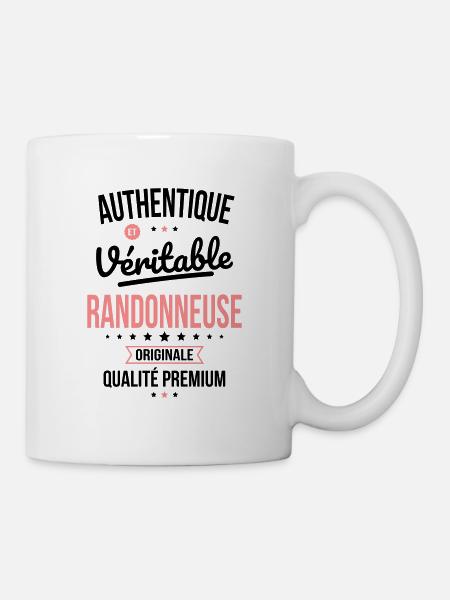 Authentique et véritable randonneuse - Originale - Mug blanc - blanc