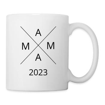 Mama 2023 Muttertag Geburtstag Geschenk Frauen - Tasse - Weiß - Rechts