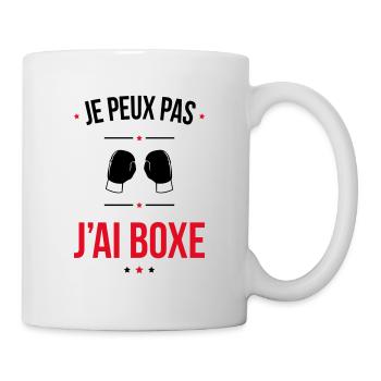 Je peux pas j'ai boxe - Cadeau humour - Mug blanc - blanc - Droite