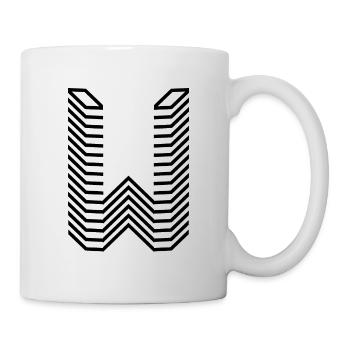 Conception unique du logo Letter W - Mug blanc - blanc - Droite