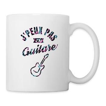 J Peux Pas J Ai Guitare teeshirt guitare - Mug blanc - blanc - Droite