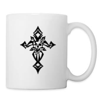 Croix gothique - Mug blanc - blanc - Droite