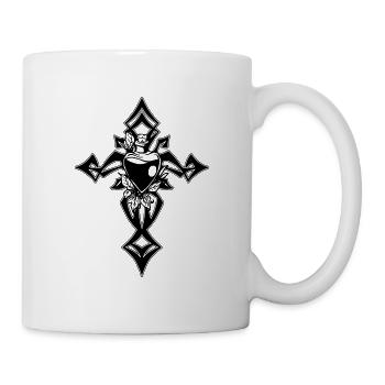 Gothic cross - Mug - white - Right