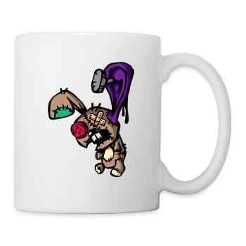 Poupée Voodoo lapin de paque - Mug blanc - blanc - Droite