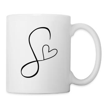 Lettre S Lettre-S Calligraphie - Mug blanc - blanc - Droite