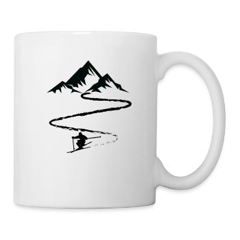 Skiing skiing ski motif for skiers - Mug - white - Right