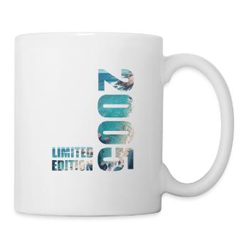 2005. Limited Edition T-Shirt Geburtstags Idee - Tasse - Weiß - Rechts