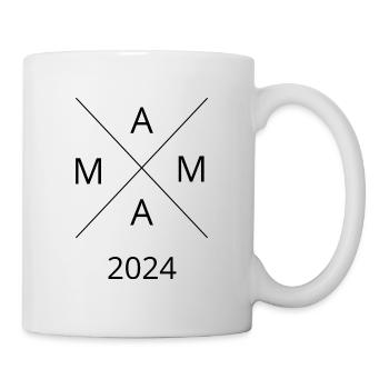 Mama 2024 Geschenk für Mutter Geburtstag Muttertag - Tasse - Weiß - Rechts