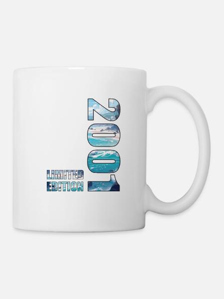 2001 Limited Edition T-Shirt Birthday Idea - Mug - white