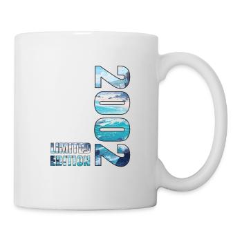 2002 Limited Edition T-Shirt Geburtstags Idee - Tasse - Weiß - Rechts