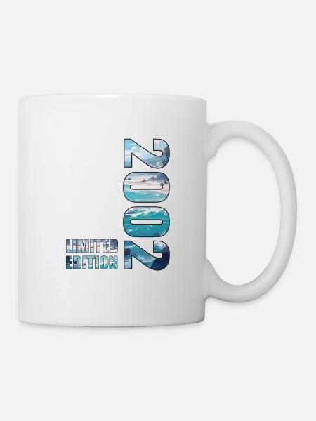 2002 Limited Edition T-Shirt Birthday Idea - Mug - white