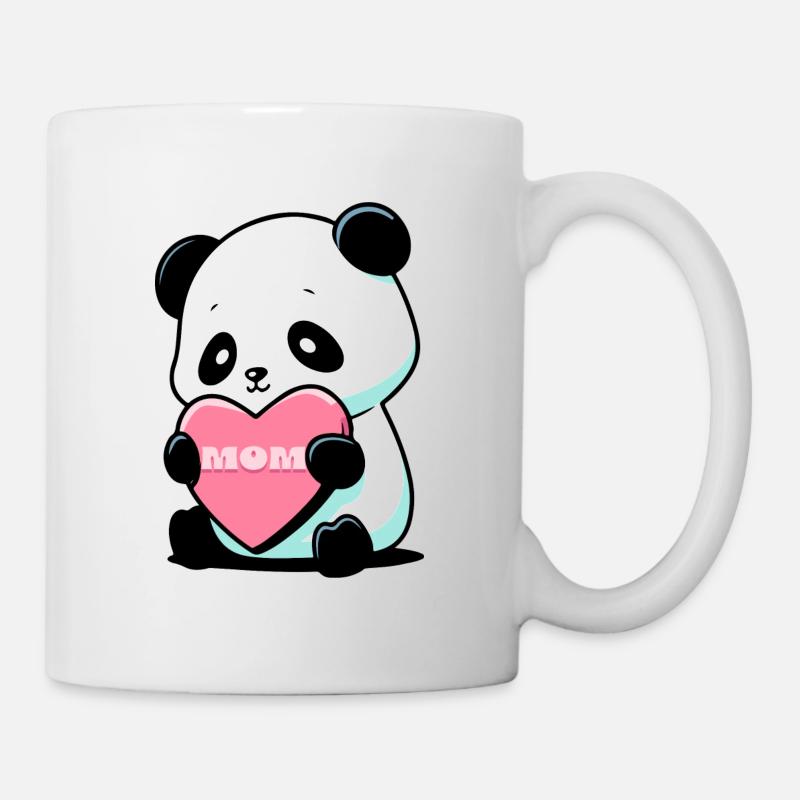 Panda loving his mother - Mug - white