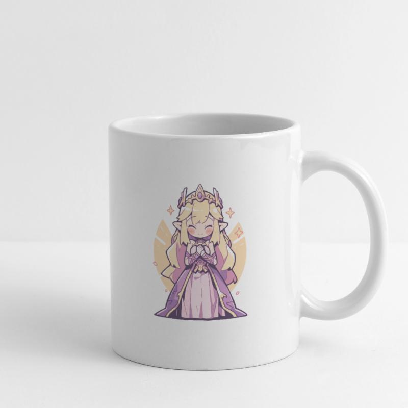 Princesse Chibi mignonne - Conception de conte de fées mignon Mug blanc