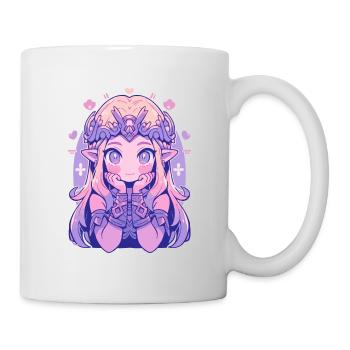 Princesse Chibi mignonne - Conception de conte de fées mignon - Mug blanc - blanc - Droite