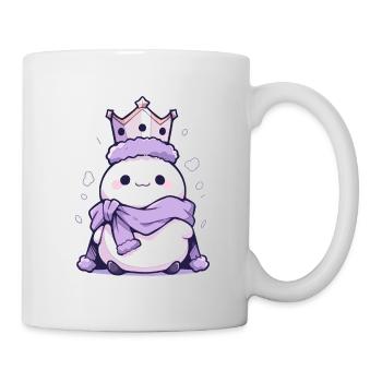 Süßer Weihnachts Schneemann - Festtags-Design - Tasse - Weiß - Rechts