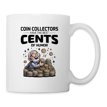 Coin Collecting Collector Numismatic Numismatist - Mug - white - Right