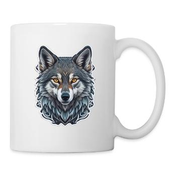 Loup - Mug blanc - blanc - Droite