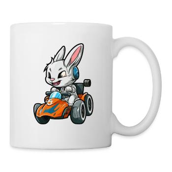 Course de lapins - Mug blanc - blanc - Droite