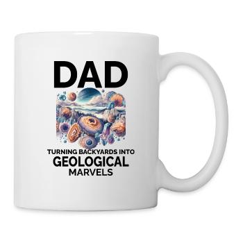 Fels Sammeln Papa Edelstein Sammler Geologe - Tasse - Weiß - Rechts