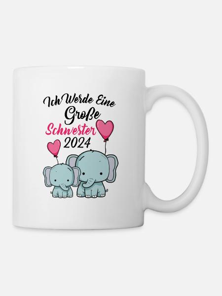 Große Schwester 2024 - Tasse - Weiß