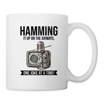 Amateur Vintage Funkamateur Mikrofon - Tasse - Weiß - Rechts
