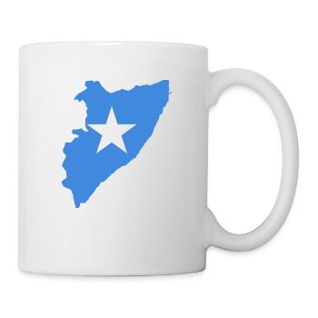 Carte du drapeau de la Somalie - Mug blanc - blanc - Droite