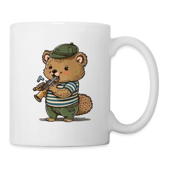 Trompettiste Quokka - Mug blanc - blanc - Droite