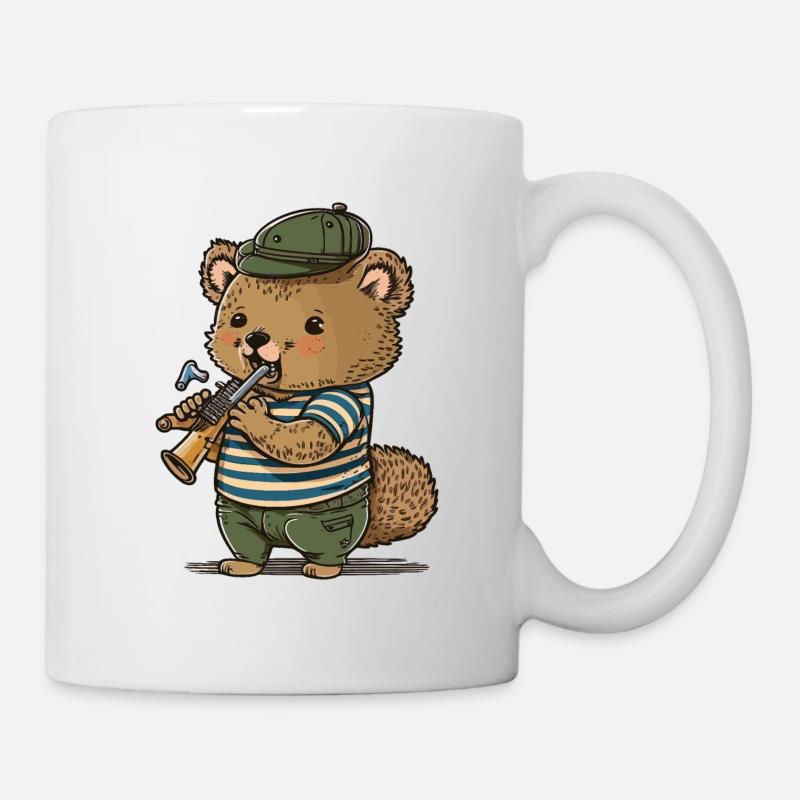 Quokka Trumpeter - Mug - white