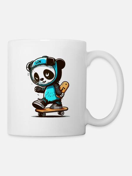 Panda Skate Co. - Mug blanc - blanc