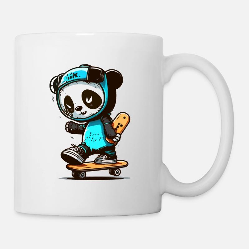 Panda Skate Co. - Tasse - Weiß
