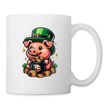 LUCKY PIG JACKPOT MONEY RICH PROSPERITY GREEN - Mug - white - Right