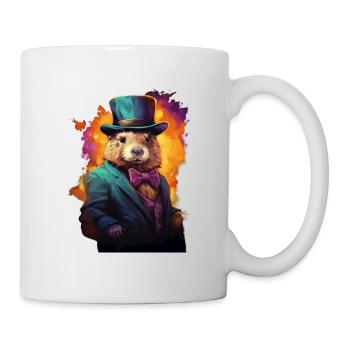 Bieber in a suit - Mug - white - Right