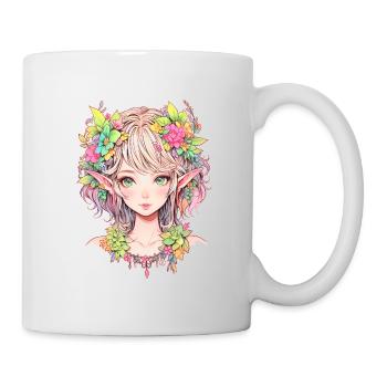 Elf Anime Girl - Mug - white - Right