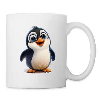 süßer Pinguin für Kinder - Tasse - Weiß - Rechts