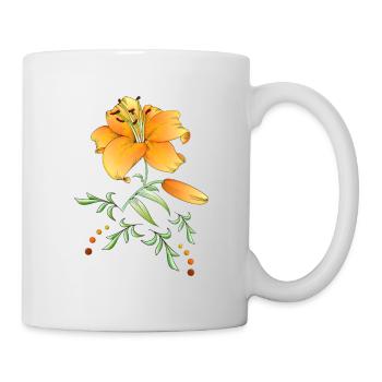 Blume1 - Tasse - Weiß - Rechts