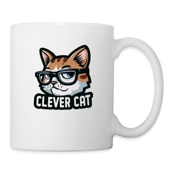 CLEVERE KATZE - Tasse - Weiß - Rechts