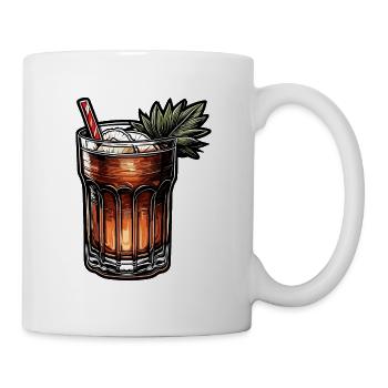 Cocktail / Bar / Mixage / Boisson / Exotique / Club - Mug blanc - blanc - Droite
