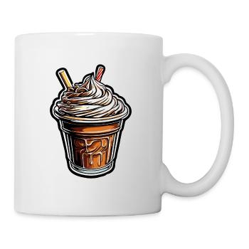 Eiscreme / Sorbet / Gelato / Sommer / Sonne - Tasse - Weiß - Rechts