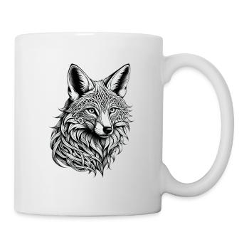 Keltischer Fuchs - Tasse - Weiß - Rechts
