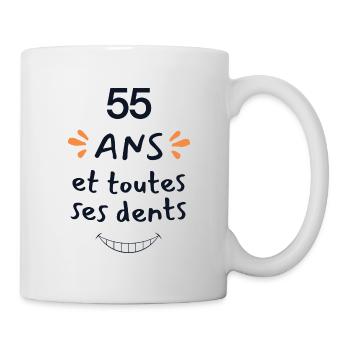 55 years of humor gift 55 years anniversary - Mug - white - Right
