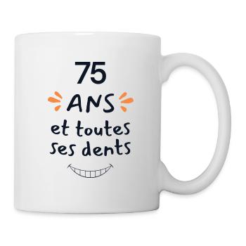 75 Years Humor Gift 75 Years Anniversary - Mug - white - Right