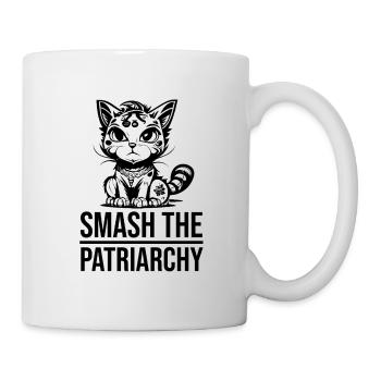 smash the patriarchy - Tasse - Weiß - Rechts