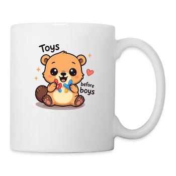 Toys Before Boys Raunchy Women's Embarrassing - Mug - white - Right